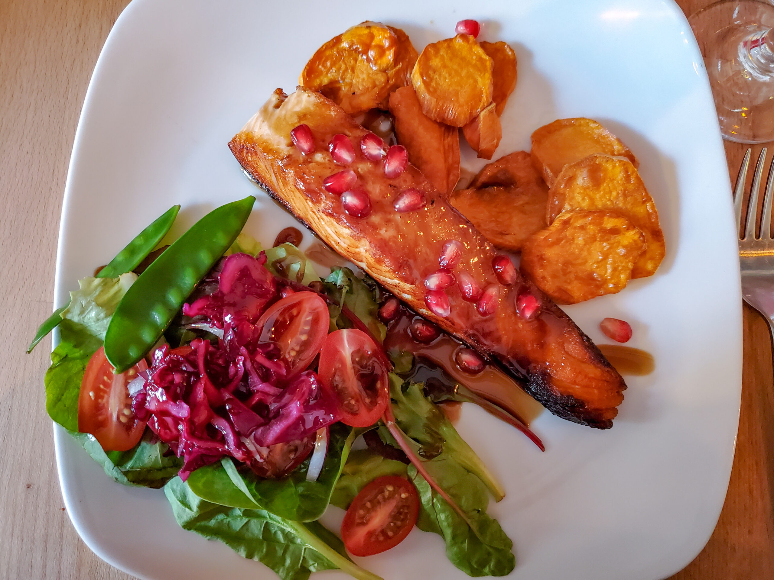 Roasted Salmon With Pomegranate Molasses - Grit
